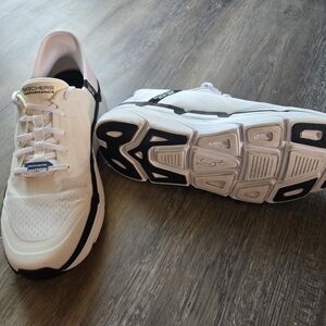 Skechers White and Black Men's Shoes